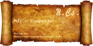 Mór Cseperke névjegykártya